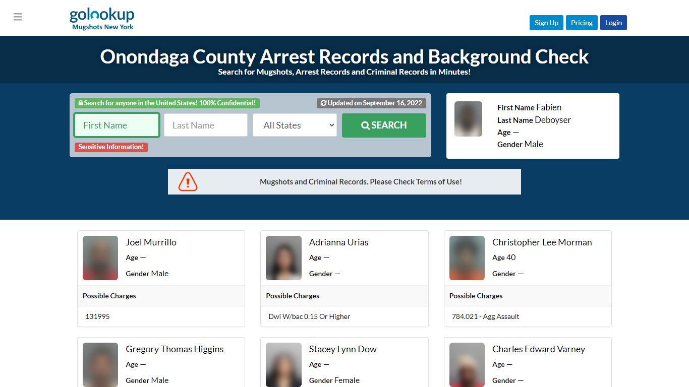 Onondaga County Mugshots, Onondaga County Arrest Records